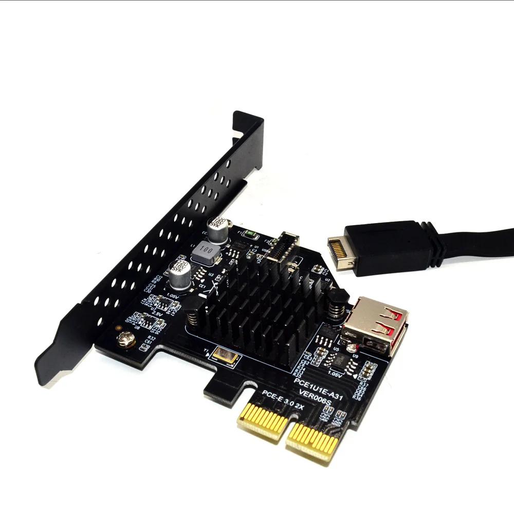ī PCI ͽ 3.0 USB 3.1 PCI-E ī PCIE USB  Raiser TYPE-E USB3.1 Gen2 10Gbps + USB2.0 Ȯ ī
